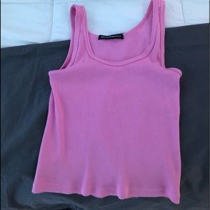 pink brandy melville tank top